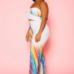 Plus Size Abstract Pattern Cami Jumpsuit -Radiant Drape Sales 2022431 001 3