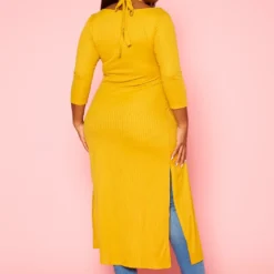 Plus Size Split Hem Longline Top -Radiant Drape Sales 2022436 002 3