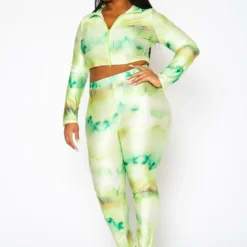 Plus Size Lime Green Matching Two Piece Set -Radiant Drape Sales 2022444 001 2