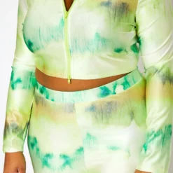 Plus Size Lime Green Matching Two Piece Set -Radiant Drape Sales 2022444 001 5