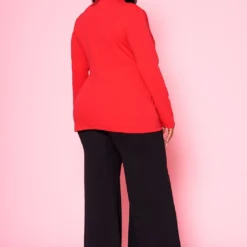 Plus Size Notch Collar Casual Blazer -Radiant Drape Sales 2022461 002 3