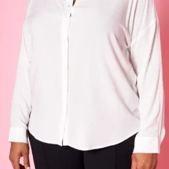 Plus Size Classic Button Up Collar Shirt -Radiant Drape Sales 2022465 002 4