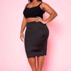 Plus Size High Waist Pencil Skirt 7 Plus Size High Waist Pencil Skirt -Radiant Drape Sales 2022466 001 2