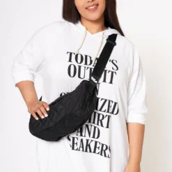 Minimalist Quilted Crossbody Bag