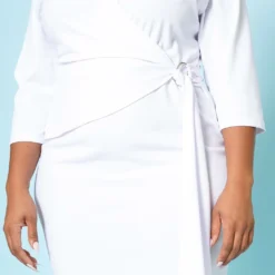 Plus Size V Neck Overlay Drape Mini Dress 9 Plus Size V Neck Overlay Drape Mini Dress -Radiant Drape Sales 2022524 002 4