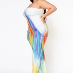 Plus Size Sunset Views Multi Print Tube Maxi Dress 7 Plus Size Sunset Views Multi Print Tube Maxi Dress -Radiant Drape Sales 2022539 002 2