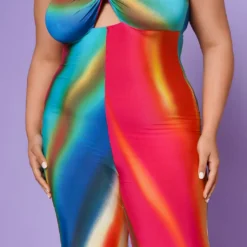Plus Size Sunset Views Multi Print Jumpsuit 9 Plus Size Sunset Views Multi Print Jumpsuit -Radiant Drape Sales 2022540 001 4