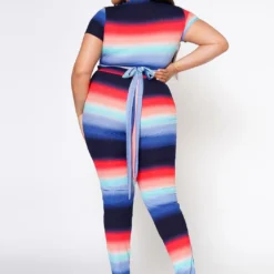 Plus Size Color Gradient Matching Set -Radiant Drape Sales 2022543 001 4