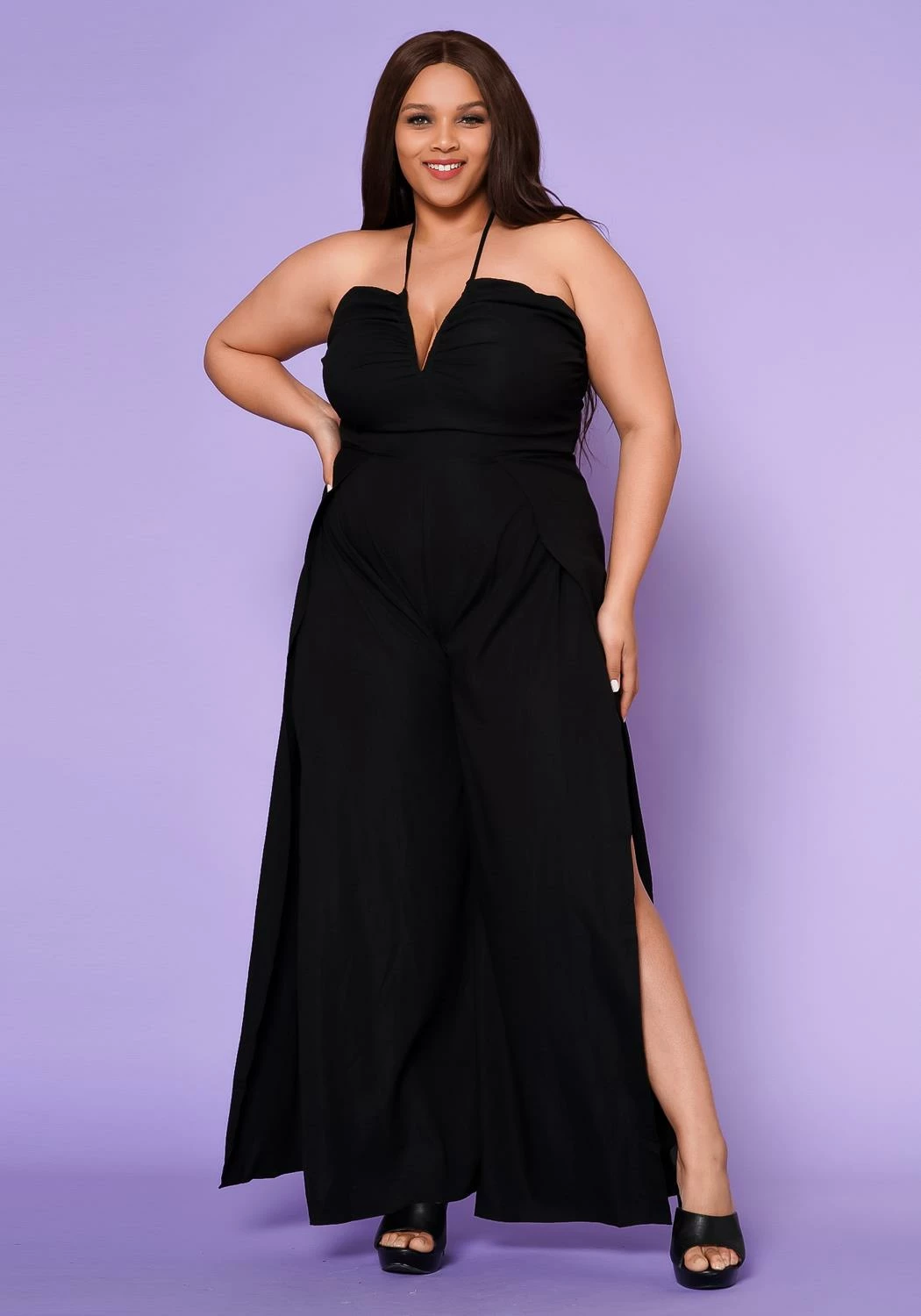 Plus Size Inresistable Tall Flare Leg Jumpsuit 3 Plus Size Inresistable Tall Flare Leg Jumpsuit - Image 3