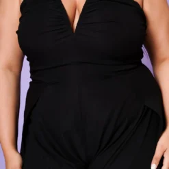 Plus Size Inresistable Tall Flare Leg Jumpsuit 11 Plus Size Inresistable Tall Flare Leg Jumpsuit -Radiant Drape Sales 2022556 001 5