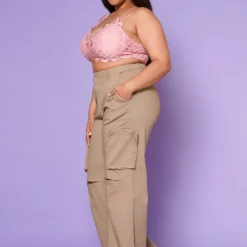 Plus Size Wide Leg Utility Cargo Pants -Radiant Drape Sales 2022558 002 2