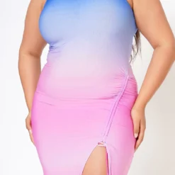 Plus Size Gradient Color Bodycon Sleeveless Dress -Radiant Drape Sales 2022572 001 5