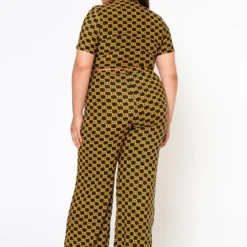 Plus Size Lavish CC Print Crop Top & Dress Pants Set -Radiant Drape Sales 2022573 001 3