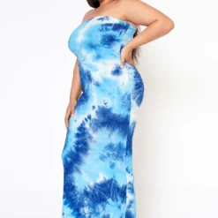 Plus Size Tie Dye Tube Maxi Dress -Radiant Drape Sales 2022576 002 2