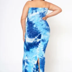 Plus Size Tie Dye Tube Maxi Dress -Radiant Drape Sales 2022576 002 3