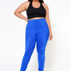 Plus Size Posh Stretch Satin Slim Pants 8 Plus Size Posh Stretch Satin Slim Pants -Radiant Drape Sales 2022581 002 3