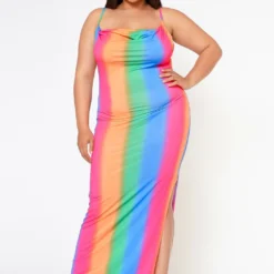 Plus Size Colorful Aura Cowl Neck Maxi Dress -Radiant Drape Sales 2022596 001 2