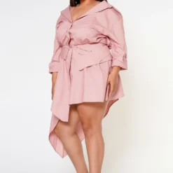 Plus Size Fashion Statement Button Front Dress -Radiant Drape Sales 2022601 001 3