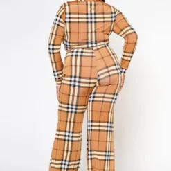 Plus Size Doing It All Plaid Pattern Coord Set 10 Plus Size Doing It All Plaid Pattern Coord Set -Radiant Drape Sales 2022605 001 4