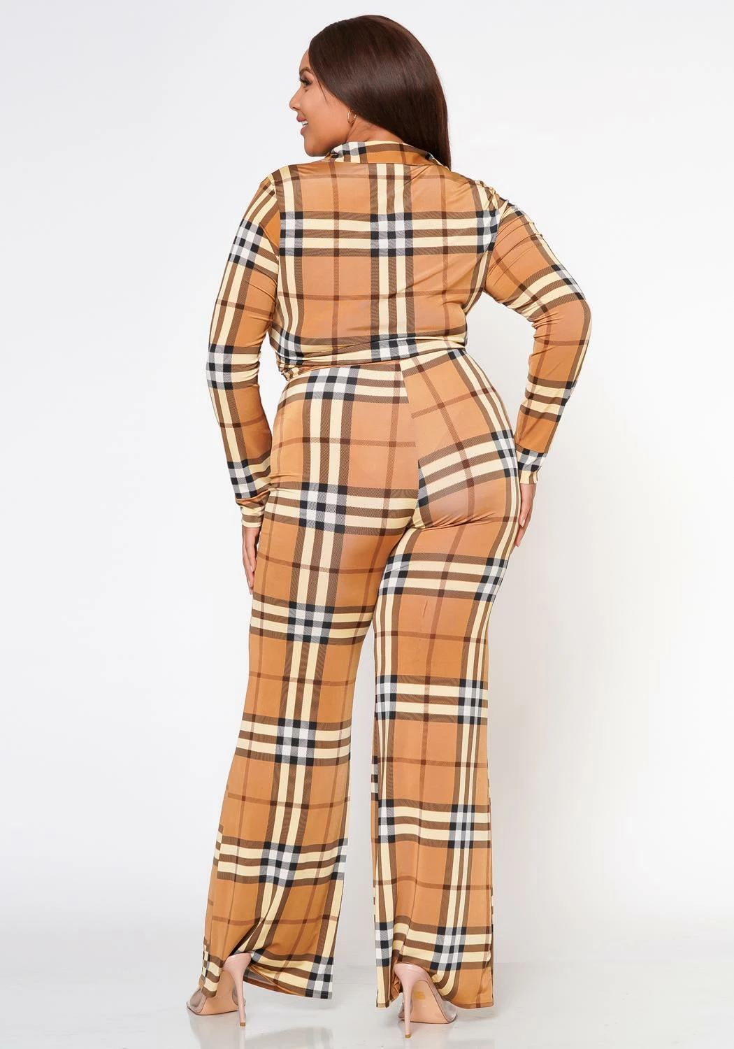 Plus Size Doing It All Plaid Pattern Coord Set 5 Plus Size Doing It All Plaid Pattern Coord Set - Image 5
