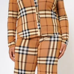 Plus Size Doing It All Plaid Pattern Coord Set 11 Plus Size Doing It All Plaid Pattern Coord Set -Radiant Drape Sales 2022605 001 5