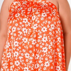 Plus Size One Shoulder Floral Print Maxi Dress -Radiant Drape Sales 2022618 001 5