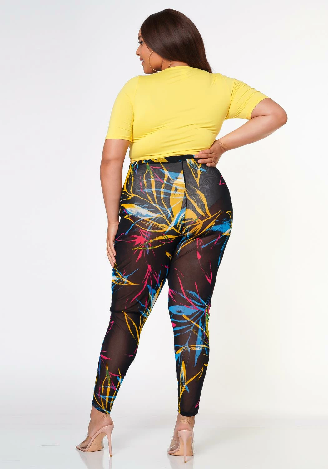 Plus Size Wrap Around Top & Leggings Set 4 Plus Size Wrap Around Top & Leggings Set - Image 4
