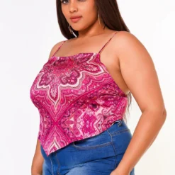 Plus Size Paisley Print Cami Top -Radiant Drape Sales 2022630 001 2