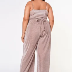 Plus Size Pleated Twist Hem Cami Top & Flare Pants Set -Radiant Drape Sales 2022635 002 4