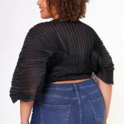 Plus Size Pleated Dolman Sleeve Top -Radiant Drape Sales 2022648 001 5