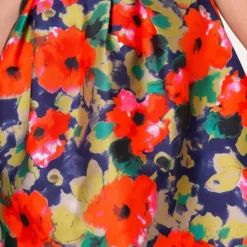 Plus Size Floral High Waist Flare Midi Skirt -Radiant Drape Sales 2022652 001 6