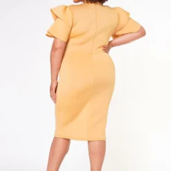 Plus Size Shoulder Flare Maxi Dress -Radiant Drape Sales 2022653 003 3