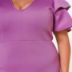 Plus Size Shoulder Flare Maxi Dress -Radiant Drape Sales 2022653 004 0