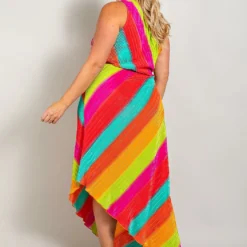 Plus Size Asymmetric One Shoulder Dress -Radiant Drape Sales 2022664 001 4