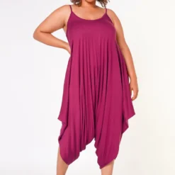 Plus Size Harem Cami Jumpsuit