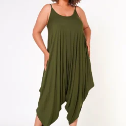 Plus Size Harem Cami Jumpsuit