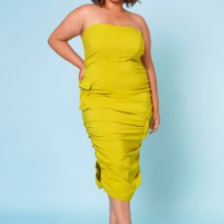 Plus Size Date Night Bodycon Tube Dress