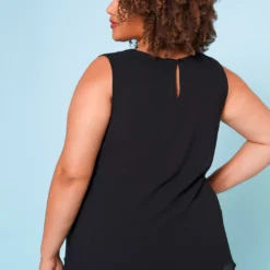Plus Size Relaxed Fit Sleeveless Shirt -Radiant Drape Sales 2022681 001 3